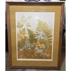 ROGER BERGHOFF SERIGRAPH SILKSCREEN "PATTERNS IN SPRING"  Artwork Painting Art